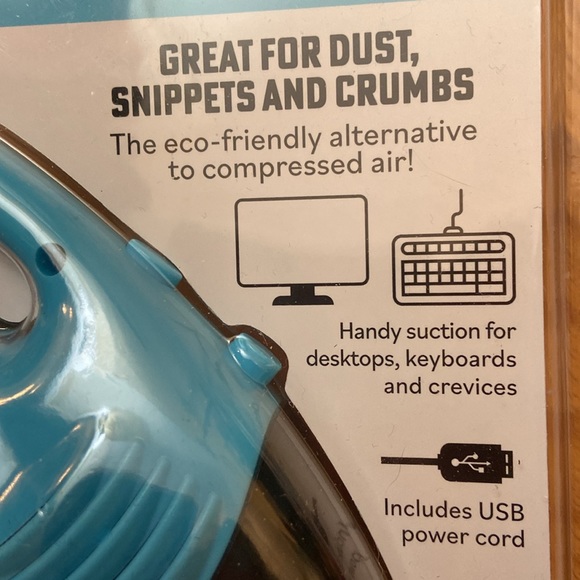 NWT USB Crumb Catcher Desktop Vacuum Modern Monkey - Picture 3 of 4